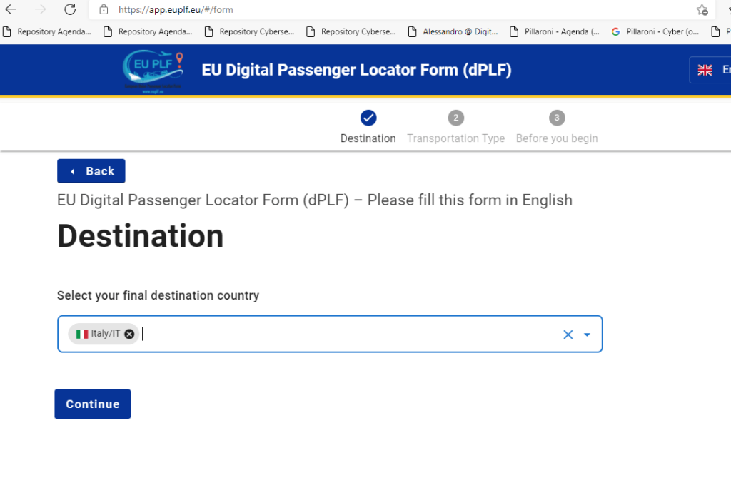 Passenger locator form, come compilare il modulo per viaggiare Agenda