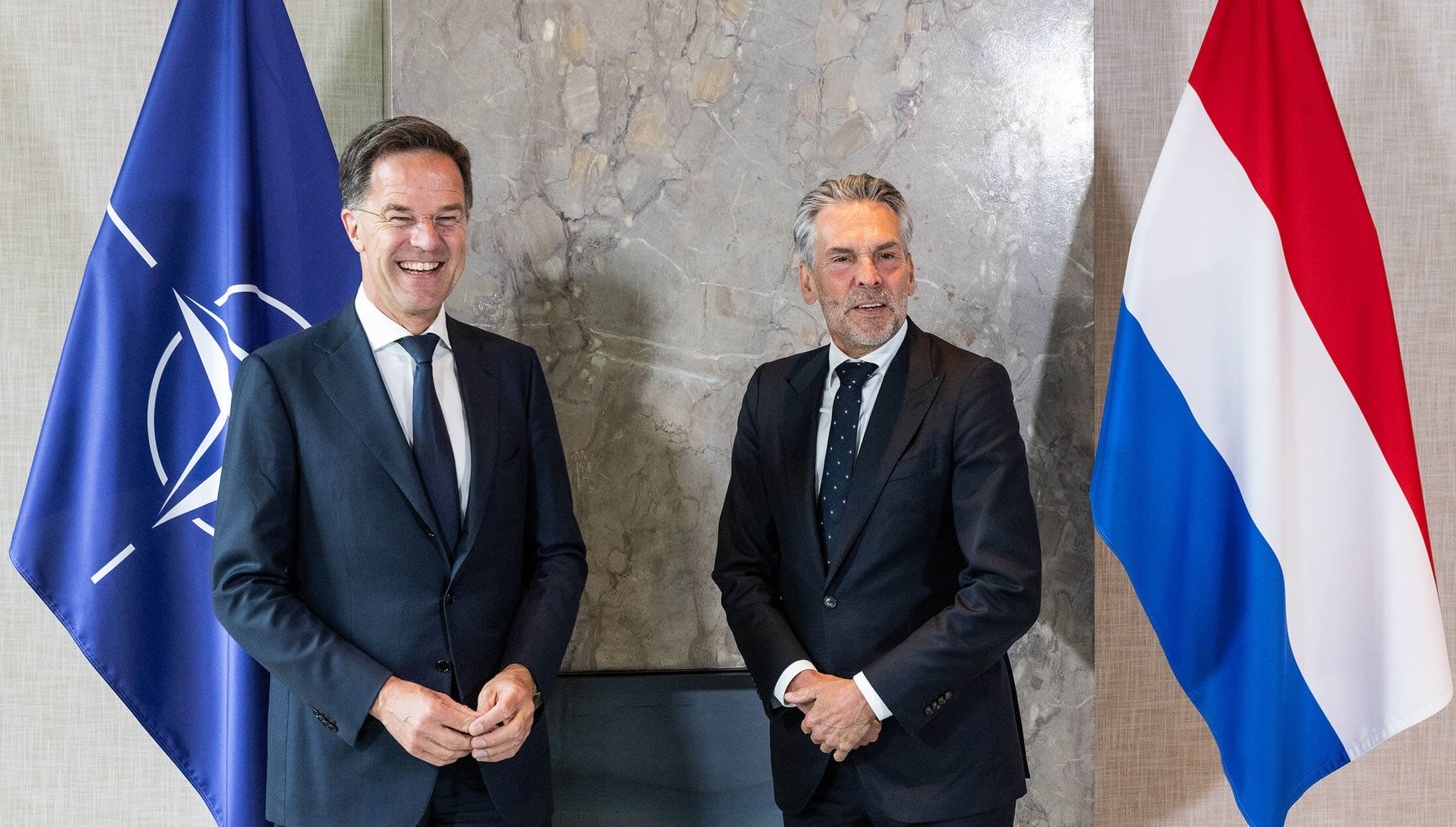 NATO Secretary general Mark Rutte and Dick Schoof (prime minister, The Netherlands) - Credit NATO