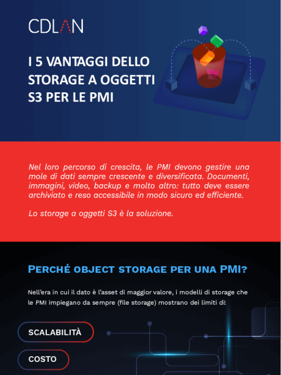 I 5 vantaggi dello storage a oggetti s3 per le PMI