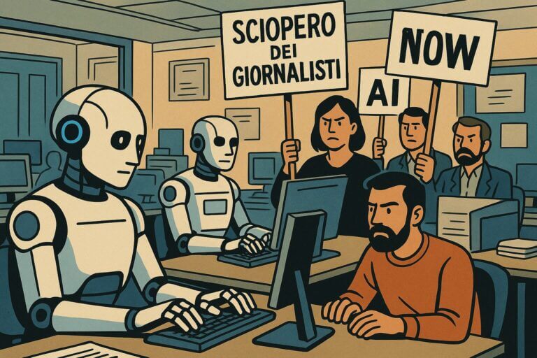 sciopero giornalismo AI