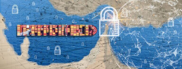 Global,Trade,Disruption,Concept,With,Container,Ships,Blocked,From,Entering