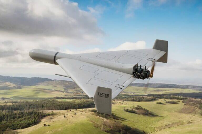 Military,Drone,Shahed-136,(geran-2),Flying,In,The,Air.,Uav,Combat