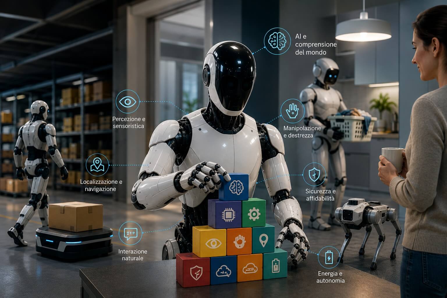 Robot con AI nei contesti reali: tutti i tasselli della svolta futura