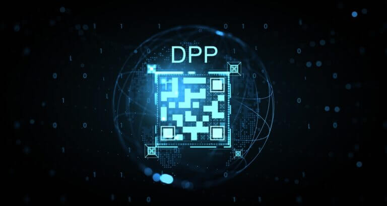 Futuristic,Digital,Product,Passport,Qr,Code,Hologram,With,Glowing,Blue