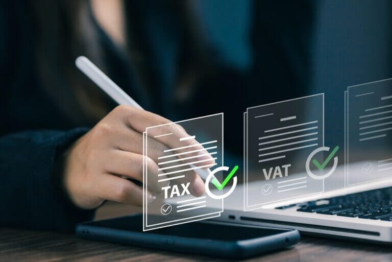 Tax,And,Vat,Compliance,Concept,With,Digital,Documents,And,Checklist