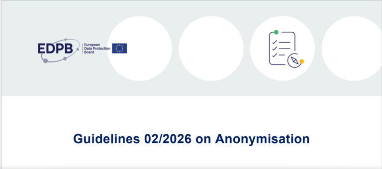 Guide linee edpb anonimizzazione