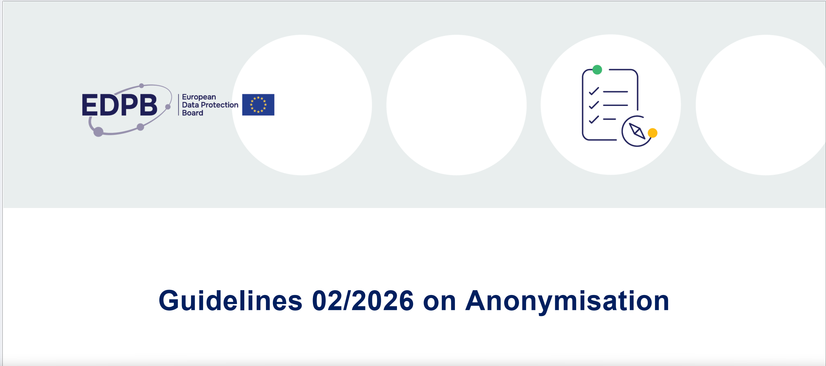 Guide linee edpb anonimizzazione