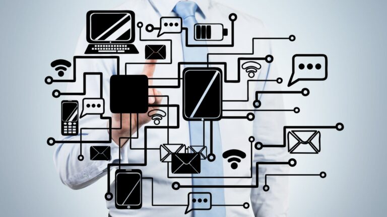 MyNet: umo d'affari che disegna icone business network