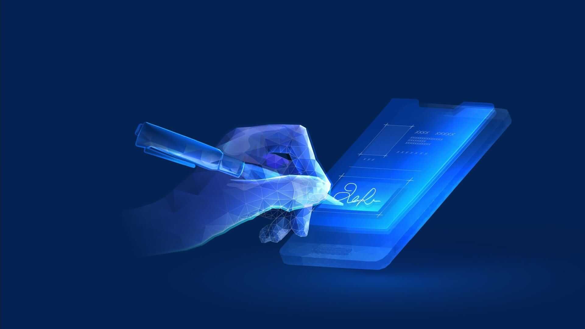 firma elettronica e firma digitale, concept