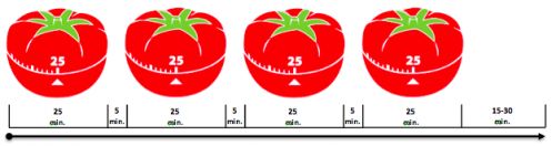 Sequenza gruppo di pomodori