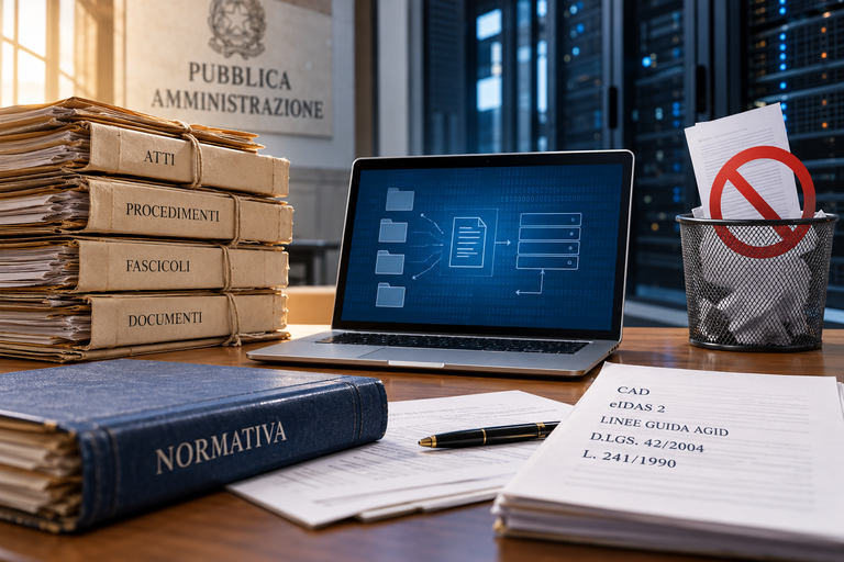 Archivio digitale e documenti da conservare