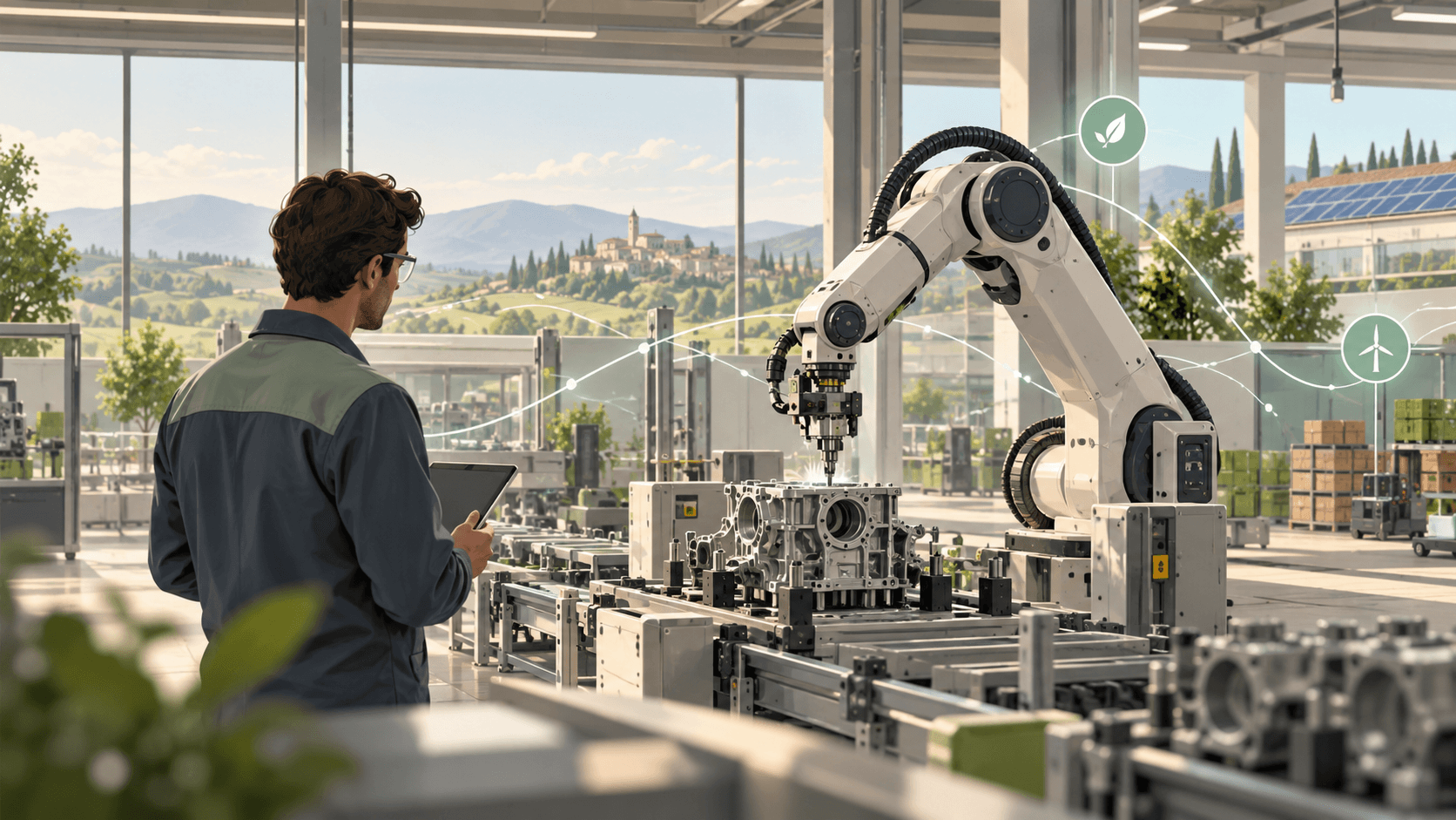 Manifattura italiana tra uomo e tecnologia